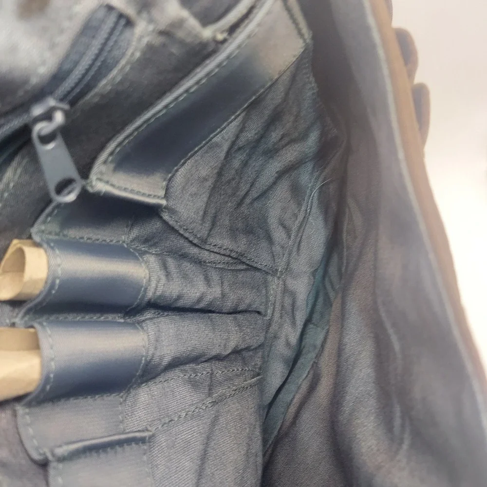 Hobo International Brown‎ Nylon Crossbody Bag Adjustable Strap Zip Pockets